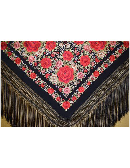 Mantón mano seda 140cm