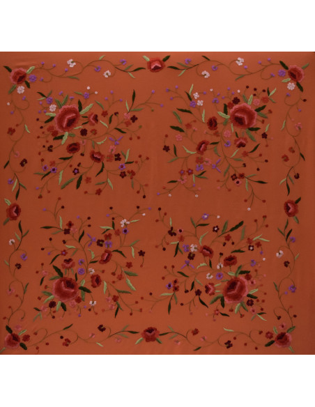 Mantón mano seda 115cm