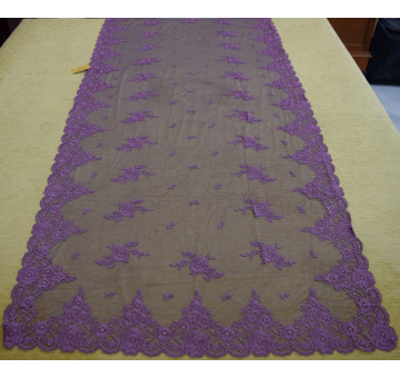 Mantilla máquina morada 100*220