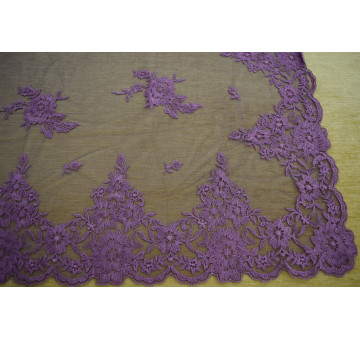 Mantilla máquina morada 100*220 2