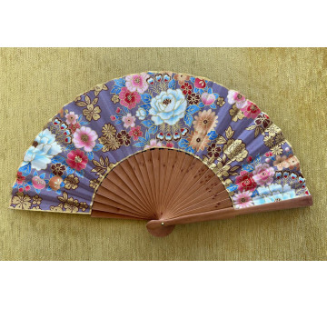 Abanico peral estampado