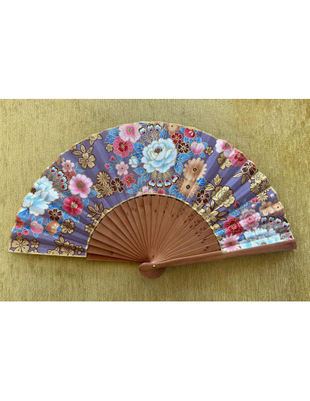 Abanico peral estampado