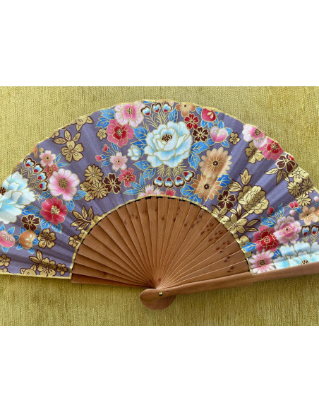 Abanico peral estampado