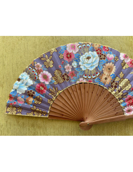 Abanico peral estampado