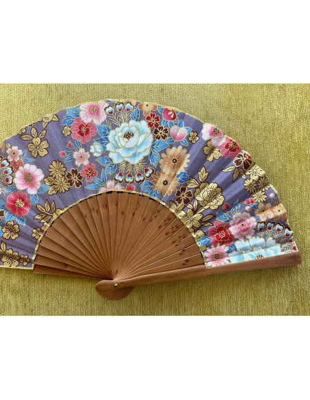 Abanico peral estampado
