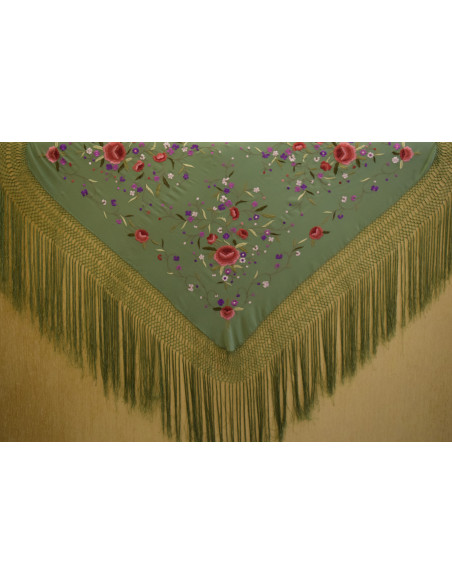 Mantón mano seda 115cm