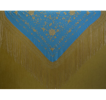 Mantón mano seda 115cm 2