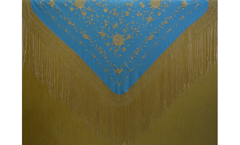 Mantón mano seda 115cm