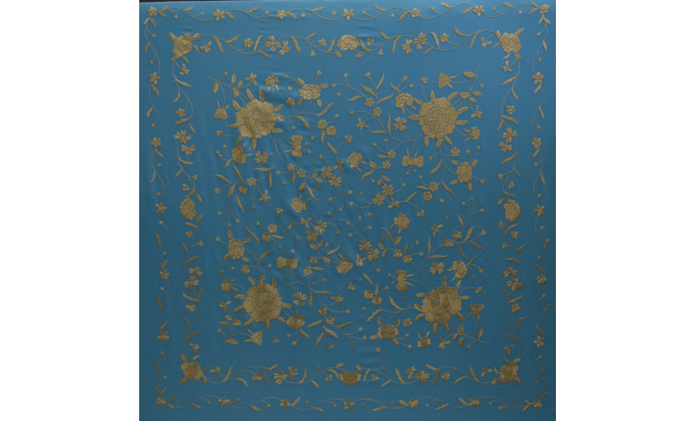 Mantón mano seda 115cm