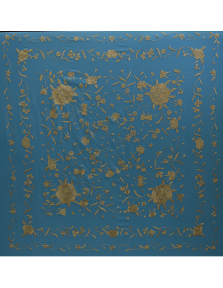 Mantón mano seda 115cm