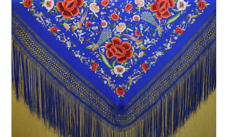 Mantón mano seda 140cm