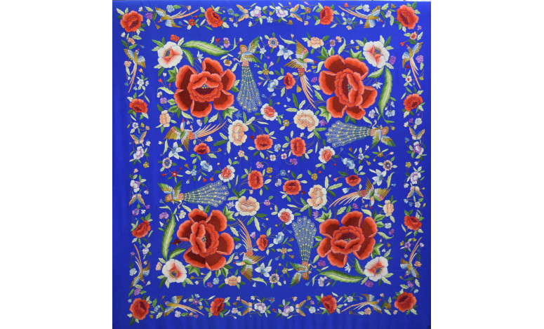 Mantón mano seda 140cm