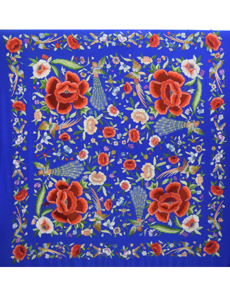 Mantón mano seda 140cm