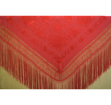 Mantón mano seda 140cm 2