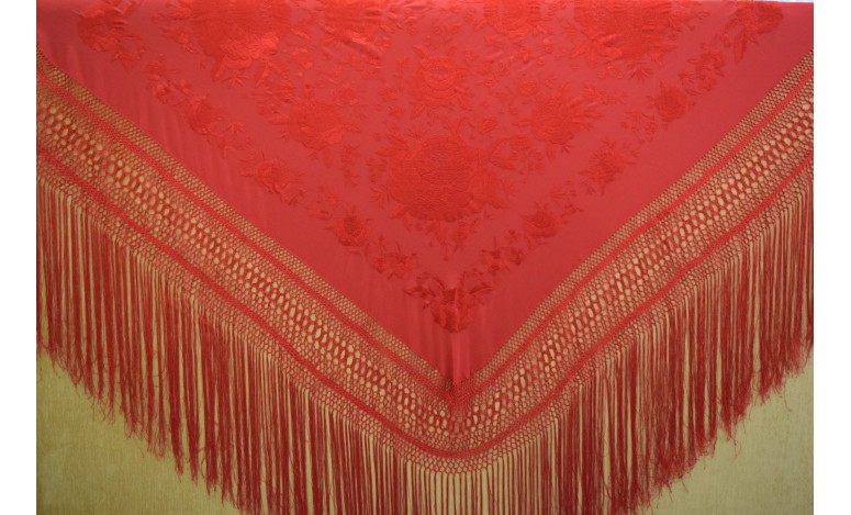 Mantón mano seda 140cm