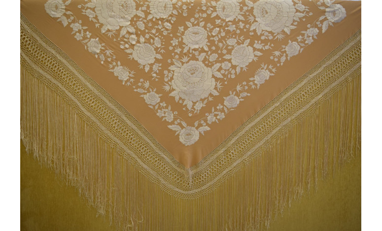 Mantón mano seda 140cm