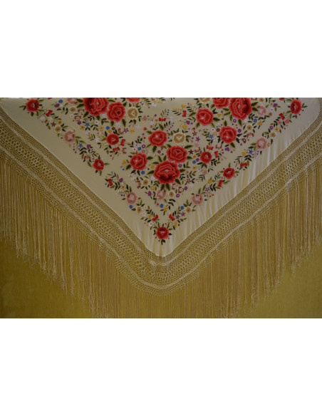 Mantón mano seda 140cm