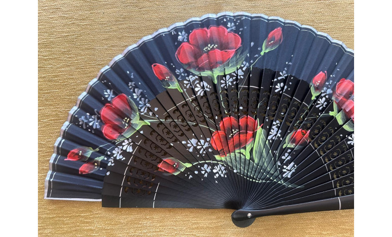 Abanico amapolas
