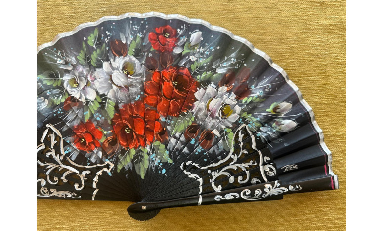 Abanico rosas