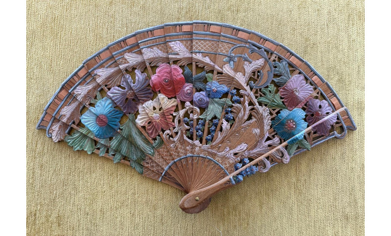 Abanico baraja 120º palosanto