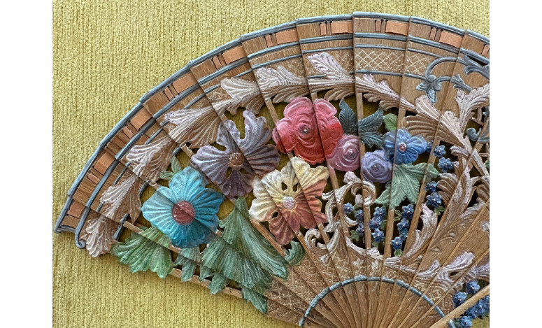 Abanico baraja 120º palosanto