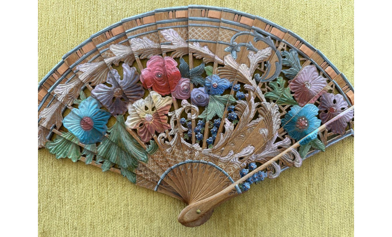Abanico baraja 120º palosanto