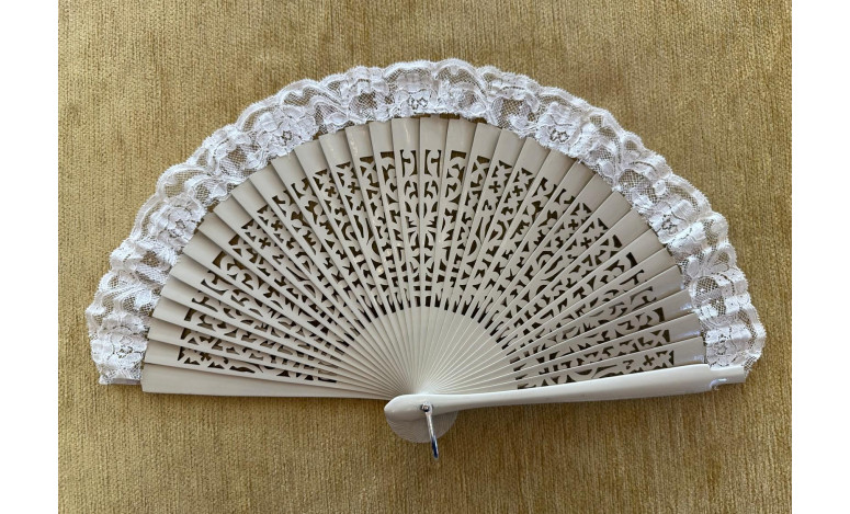 Abanico bolso novia encaje