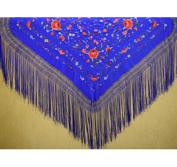 Mantón mano seda 115cm 2