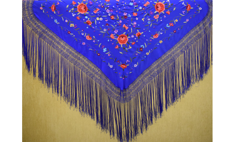 Mantón mano seda 115cm