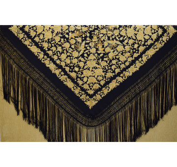 Mantón mano seda 140cm