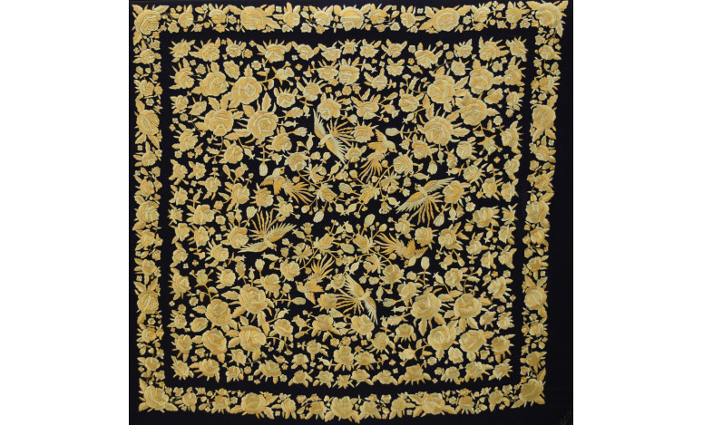Mantón mano seda 140cm