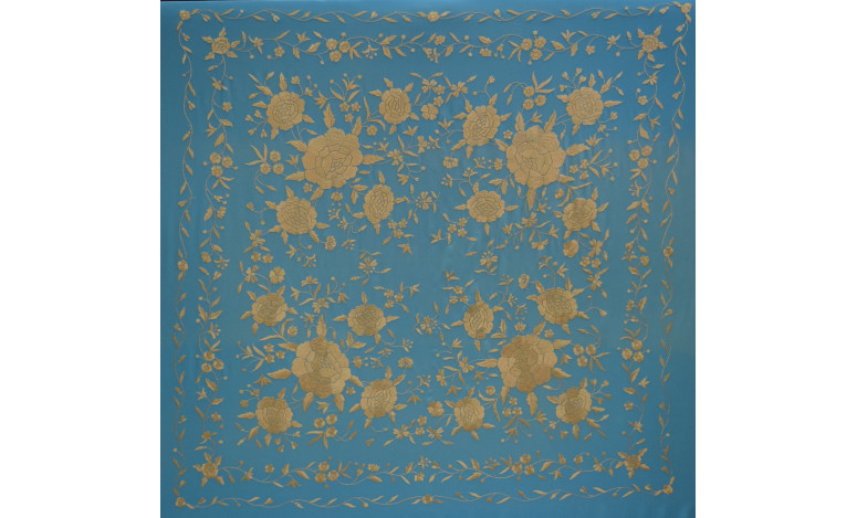 Mantón mano seda 140cm
