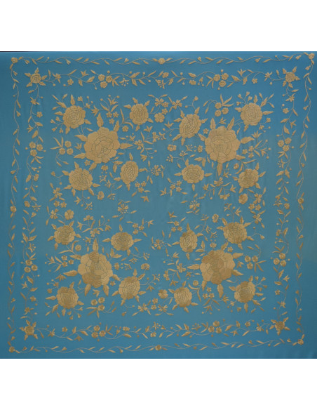 Mantón mano seda 140cm