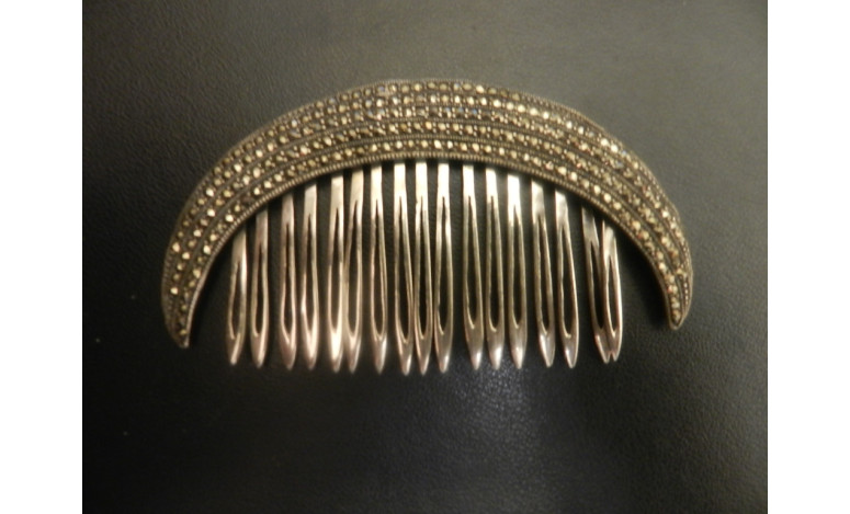 Peinecillo plata marcasitas