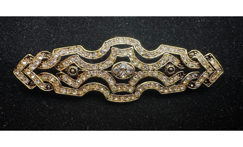 Broche mantilla rodio