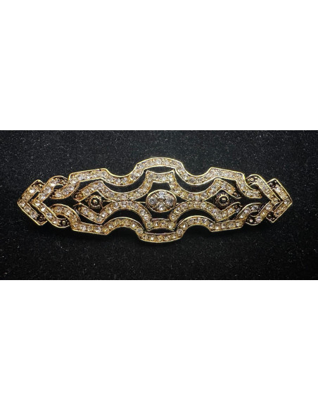 Broche mantilla rodio