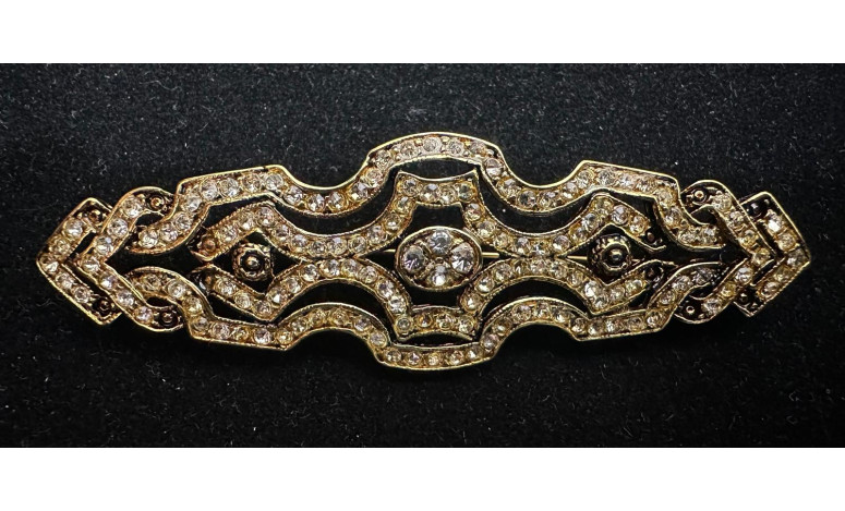 Broche mantilla rodio