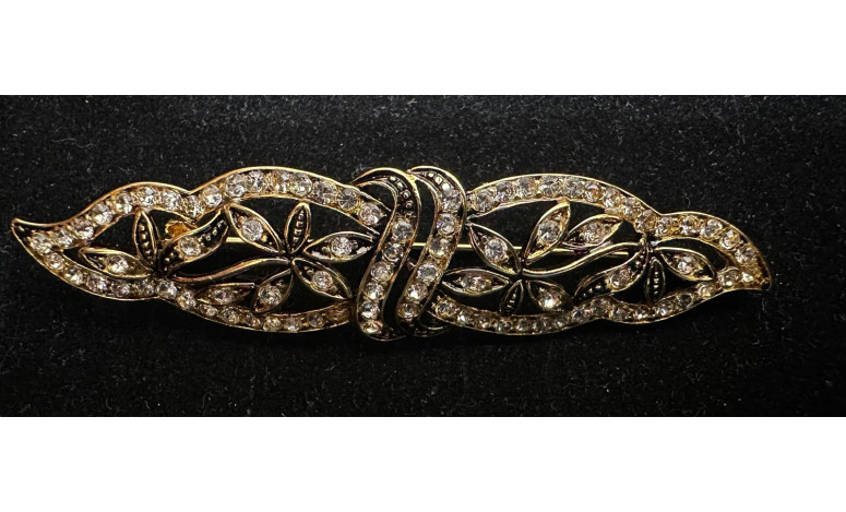 Broche mantilla rodio