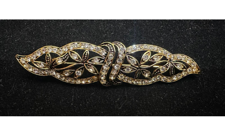 Broche mantilla rodio
