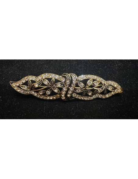 Broche mantilla rodio