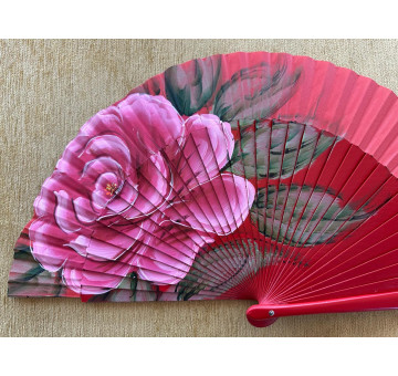 Abanico rosa grande 2