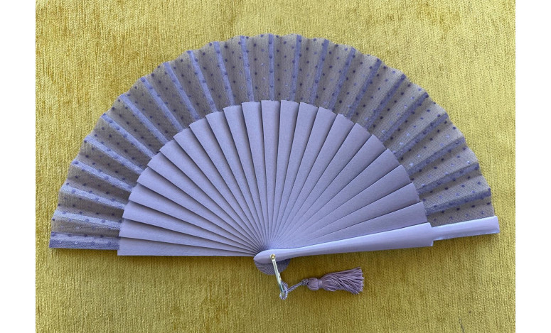 Abanico tul plumeti colores