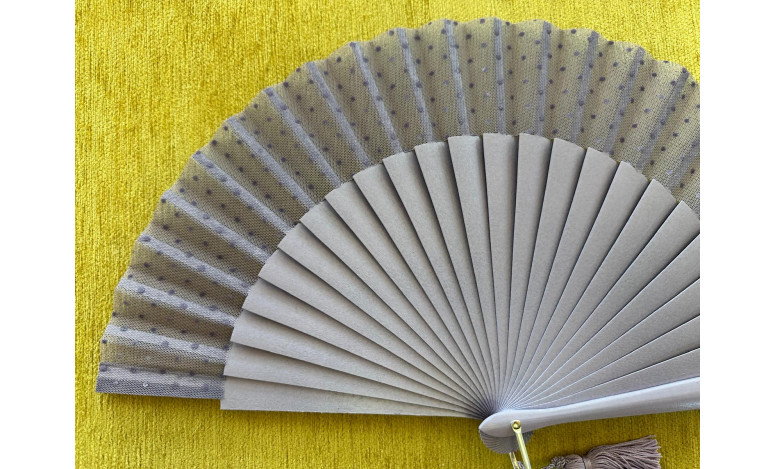 Abanico tul plumeti colores