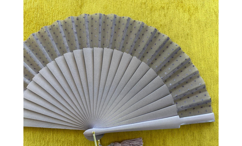 Abanico tul plumeti colores