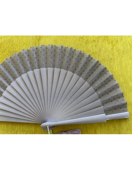 Abanico tul plumeti colores