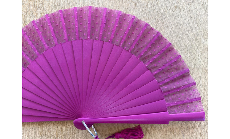 Abanico tul plumeti colores