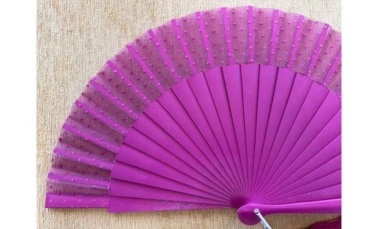 Abanico tul plumeti colores
