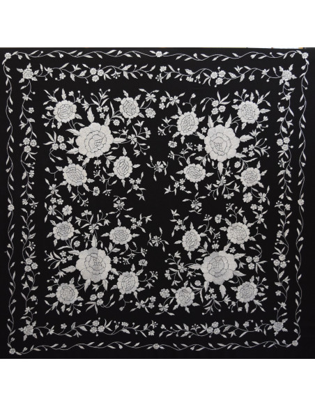 Mantón mano seda 140cm