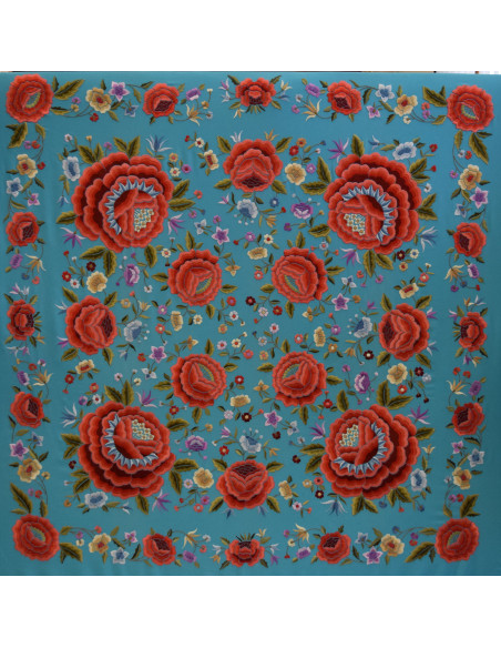 Mantón mano seda 140cm