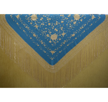 Mantón mano seda 115cm 2